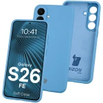 Silikonowe etui Bizon Soft Case do Galaxy S26 FE, niebieskie