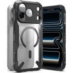 Etui Ringke Fusion X Magnetic do MagSafe do iPhone 18 Pro Max / 17 Pro Max, przezroczyste z czarną ramką