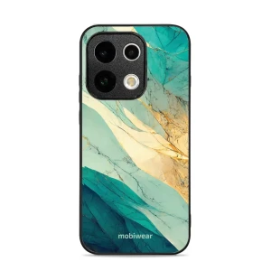 Etui ochronne do Oppo Reno16 Pro 5G, Mobiwear Glossy Case, turkusowy marmur