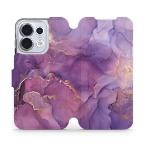 Etui z klapką do Oppo Reno16 5G, Mobiwear Book, fioletowe