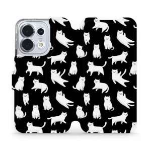Etui z klapką do Oppo Reno16 5G, Mobiwear Book, kotki luna