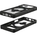 Etui pancerne z ringiem UAG Plasma XTE 360 do MagSafe do iPhone 18 Pro / 17 Pro, przezroczysto-czarne z zielonym elementem (8/15)