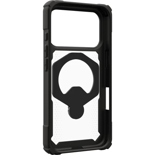 Etui pancerne z ringiem UAG Plasma XTE 360 do MagSafe do iPhone 18 Pro / 17 Pro, przezroczysto-czarne z zielonym elementem (15/15)