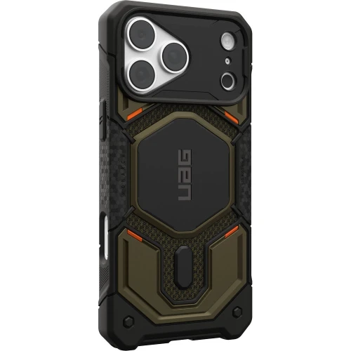 Etui pancerne UAG Monarch Pro Kevlar do MagSafe do iPhone 18 Pro Max / 17 Pro Max, ciemnozielono-czarne z kevlarem (3/16)