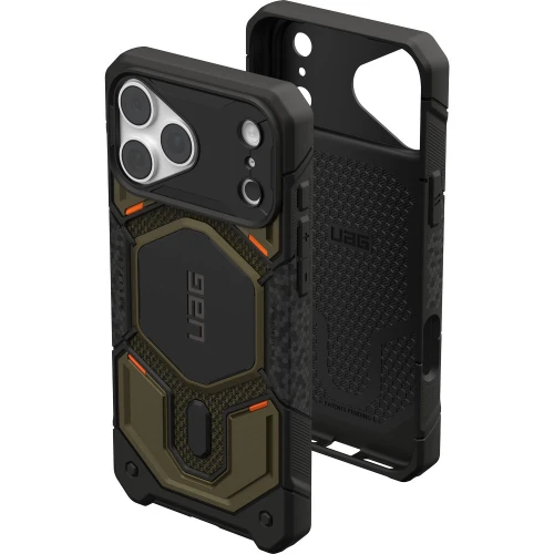 Etui pancerne UAG Monarch Pro Kevlar do MagSafe do iPhone 18 Pro Max / 17 Pro Max, ciemnozielono-czarne z kevlarem (8/16)