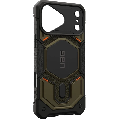 Etui pancerne UAG Monarch Pro Kevlar do MagSafe do iPhone 18 Pro Max / 17 Pro Max, ciemnozielono-czarne z kevlarem (10/16)