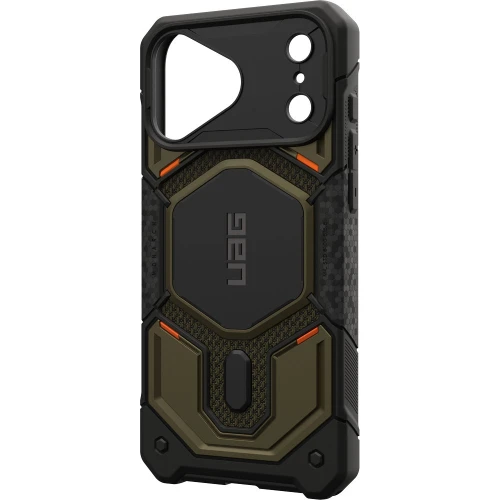 Etui pancerne UAG Monarch Pro Kevlar do MagSafe do iPhone 18 Pro Max / 17 Pro Max, ciemnozielono-czarne z kevlarem (11/16)