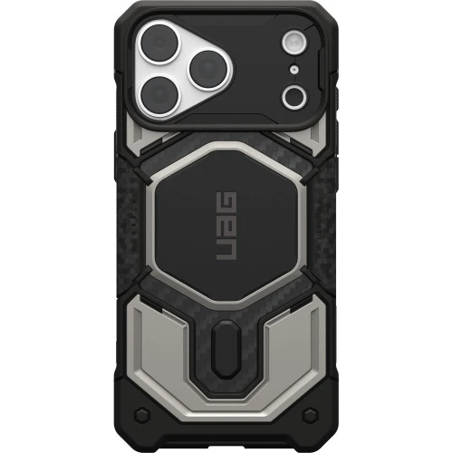 Etui pancerne UAG Monarch Pro do MagSafe do iPhone 18 Pro Max / 17 Pro Max, tytanowo-czarne z włóknem węglowym (2/16)