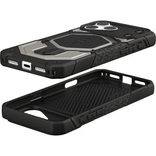 Etui pancerne UAG Monarch Pro do MagSafe do iPhone 18 Pro Max / 17 Pro Max, tytanowo-czarne z włóknem węglowym (7/16)