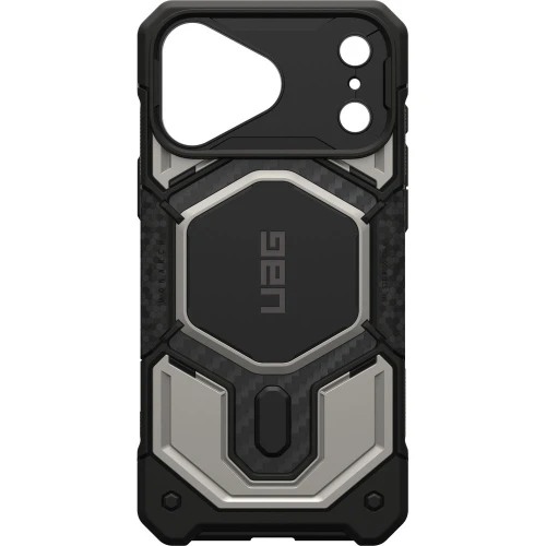 Etui pancerne UAG Monarch Pro do MagSafe do iPhone 18 Pro Max / 17 Pro Max, tytanowo-czarne z włóknem węglowym (9/16)