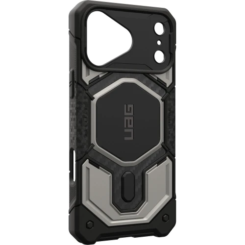 Etui pancerne UAG Monarch Pro do MagSafe do iPhone 18 Pro Max / 17 Pro Max, tytanowo-czarne z włóknem węglowym (10/16)