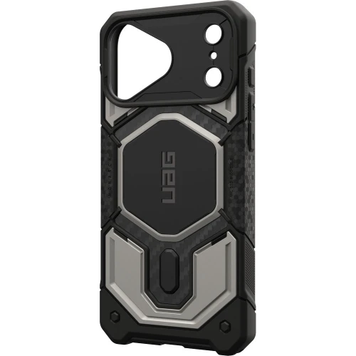 Etui pancerne UAG Monarch Pro do MagSafe do iPhone 18 Pro Max / 17 Pro Max, tytanowo-czarne z włóknem węglowym (11/16)