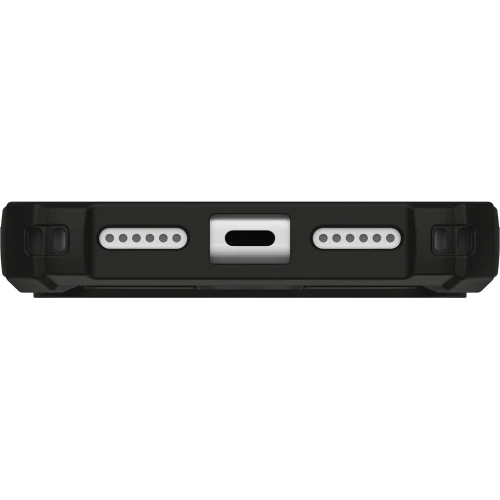 Etui pancerne z ringiem UAG Plasma XTE 360 do MagSafe do iPhone 18 Pro Max / 17 Pro Max, przezroczysto-czarne z zielonym elementem (6/15)