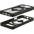 Etui pancerne z ringiem UAG Plasma XTE 360 do MagSafe do iPhone 18 Pro Max / 17 Pro Max, przezroczysto-czarne z zielonym elementem (8/15)