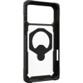 Etui pancerne z ringiem UAG Plasma XTE 360 do MagSafe do iPhone 18 Pro Max / 17 Pro Max, przezroczysto-czarne z zielonym elementem (15/15)