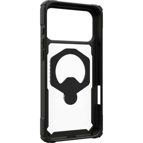 Etui pancerne z ringiem UAG Plasma XTE 360 do MagSafe do iPhone 18 Pro Max / 17 Pro Max, przezroczysto-czarne z zielonym elementem (15/15)