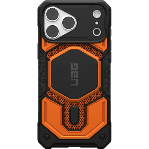 Etui pancerne UAG Monarch Pro Kevlar do MagSafe do iPhone 18 Pro Max / 17 Pro Max, pomarańczowo-czarne z kevlarem (2/16)