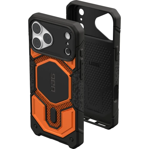 Etui pancerne UAG Monarch Pro Kevlar do MagSafe do iPhone 18 Pro Max / 17 Pro Max, pomarańczowo-czarne z kevlarem (8/16)