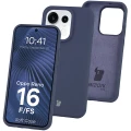 Silikonowe etui Bizon Soft Case do Oppo Reno16 F / Reno16 FS, ciemnoniebieskie (1/7)
