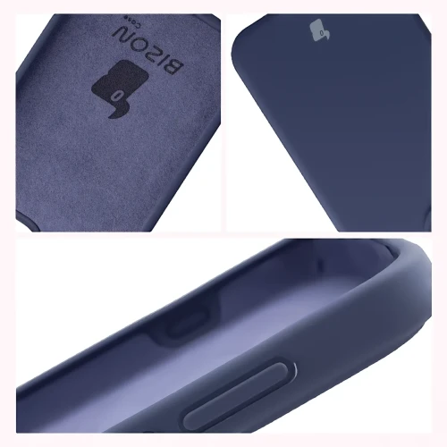 Silikonowe etui Bizon Soft Case do Oppo Reno16 F / Reno16 FS, ciemnoniebieskie (6/7)