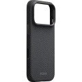 Etui aramidowe Pitaka Summa Case do MagSafe do iPhone 18 Pro Max / 17 Pro Max, czarno-szare z kevlarem (1/10)