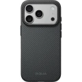 Etui aramidowe Pitaka Summa Case do MagSafe do iPhone 18 Pro Max / 17 Pro Max, czarno-szare z kevlarem (2/10)