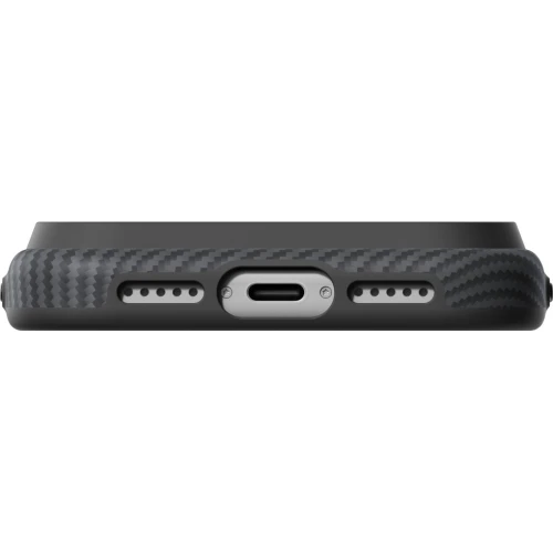 Etui aramidowe Pitaka Summa Case do MagSafe do iPhone 18 Pro Max / 17 Pro Max, czarno-szare z kevlarem (3/10)