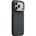 Etui aramidowe Pitaka Summa Case do MagSafe do iPhone 18 Pro Max / 17 Pro Max, czarno-szare z kevlarem (9/10)