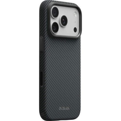 Etui aramidowe Pitaka Summa Case do MagSafe do iPhone 18 Pro Max / 17 Pro Max, czarno-szare z kevlarem (9/10)