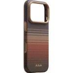 Etui aramidowe Pitaka Summa Case do MagSafe do iPhone 18 Pro / 17 Pro, brązowo-czerwone z kevlarem