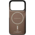 Etui aramidowe Pitaka Edge Ultra-Slim Case PitaTap do MagSafe, do iPhone 18 Pro / 17 Pro, czarno-szare ze wzorem w romby (3/9)