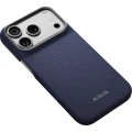Etui aramidowe Pitaka Edge Ultra-Slim Case PitaTap do MagSafe, do iPhone 18 Pro Max / 17 Pro Max, niebieskie z monogramem (6/9)