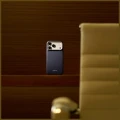 Etui aramidowe Pitaka Edge Ultra-Slim Case PitaTap do MagSafe, do iPhone 18 Pro Max / 17 Pro Max, niebieskie z monogramem (8/9)