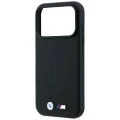 Etui BMW M Blue Perfo Metal Logo MagSafe do iPhone 18 Pro Max / 17 Pro Max, czarne (6/8)