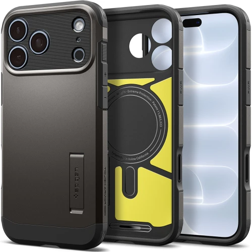Etui Spigen Tough Armor T Mag (CC) do MagSafe do iPhone 18 Pro Max, szaro-czarne (1/16)