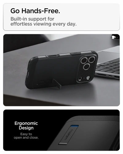 Etui Spigen Tough Armor T Mag (CC) do MagSafe do iPhone 18 Pro Max, czarne (4/16)