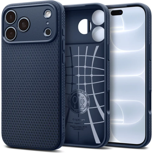 Etui Spigen Liquid Air do iPhone 18 Pro Max, granatowe (1/14)
