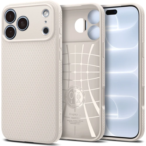 Etui Spigen Liquid Air do iPhone 18 Pro Max, beżowe (1/14)