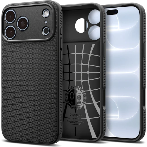 Etui Spigen Liquid Air do iPhone 18 Pro Max, czarne (1/14)