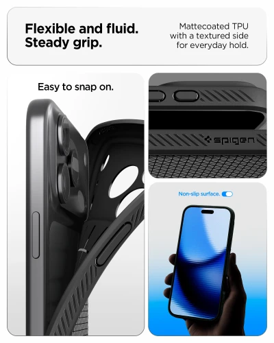 Etui Spigen Liquid Air do iPhone 18 Pro Max, czarne (4/14)