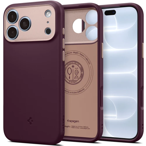 Etui Spigen Nano Pop Mag do MagSafe do iPhone 18 Pro Max, bordowo-różowe (3/9)