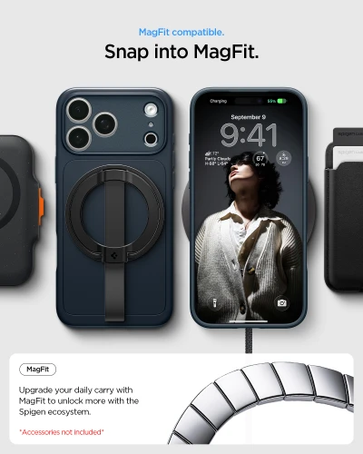 Etui Spigen Thin Fit Mag do MagSafe do iPhone 18 Pro Max, granatowe (4/15)