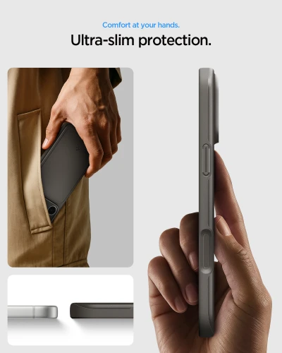 Etui Spigen Thin Fit Mag do MagSafe do iPhone 18 Pro Max, szare (8/15)