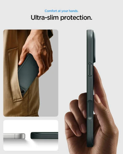 Etui Spigen Thin Fit Mag do MagSafe do iPhone 18 Pro Max, zielone (8/15)