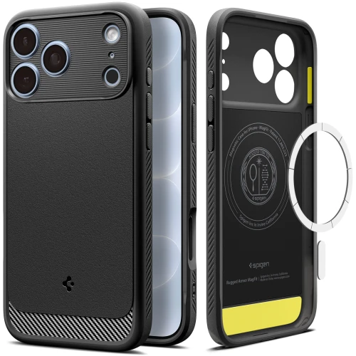Etui Spigen Rugged Armor Mag do MagSafe do iPhone 18 Pro Max, czarne (1/14)