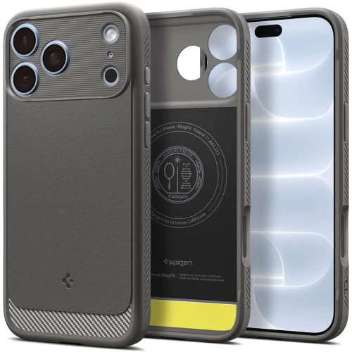 Etui Spigen Rugged Armor Mag do MagSafe do iPhone 18 Pro Max, szare (14/14)