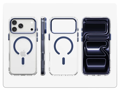 Etui Spigen Ultra Hybrid Optik S Mag do MagSafe do iPhone 18 Pro Max / 17 Pro Max, przezroczysto-granatowe (6/12)
