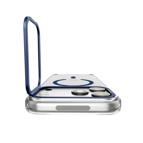 Etui Spigen Ultra Hybrid Optik S Mag do MagSafe do iPhone 18 Pro Max / 17 Pro Max, przezroczysto-granatowe (12/12)