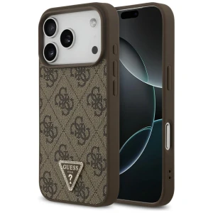 Etui Guess 4G Triangle Logo do iPhone 18 Pro / 17 Pro do MagSafe, brązowe