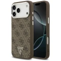 Etui Guess 4G Triangle Logo do iPhone 18 Pro Max / 17 Pro Max do MagSafe, brązowe